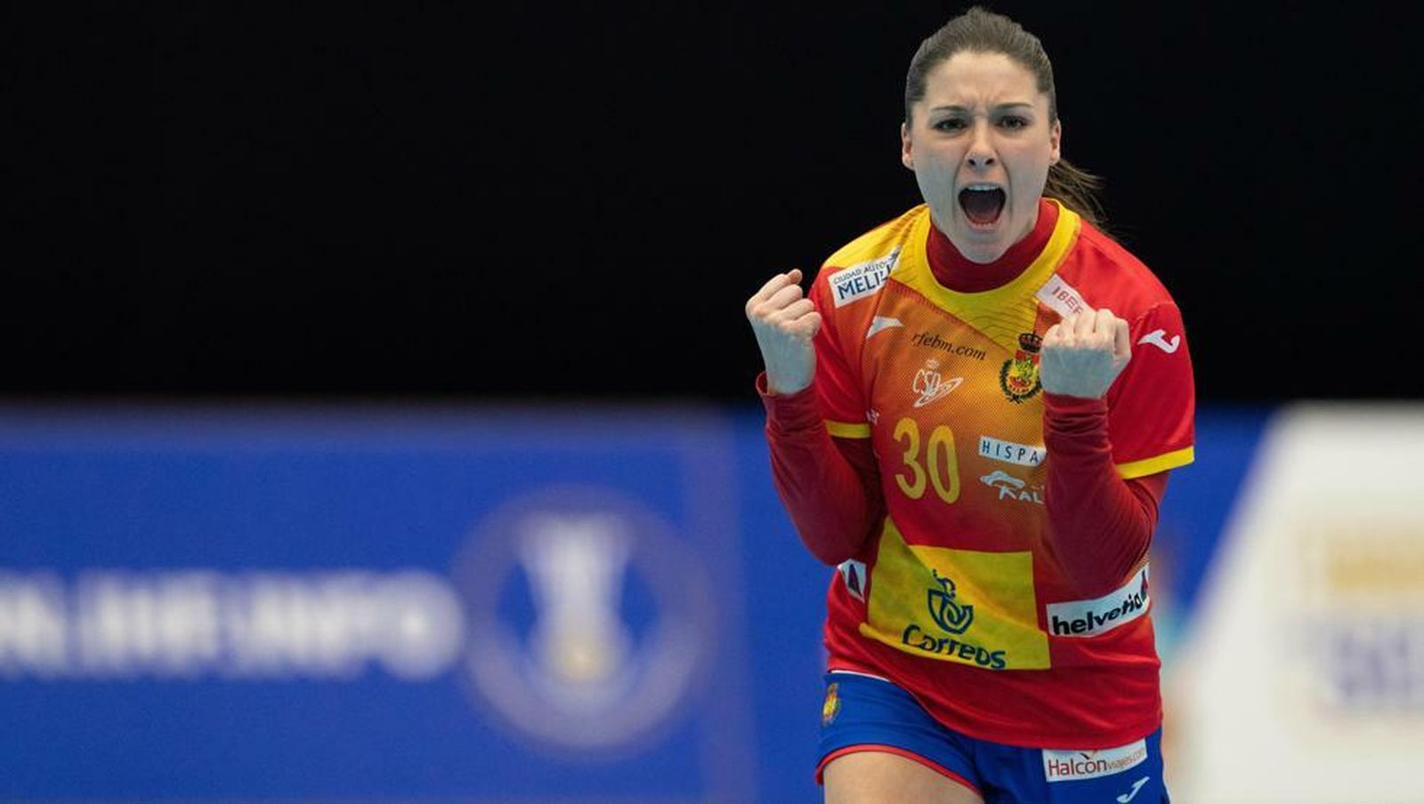 Sole López, durante el partido.