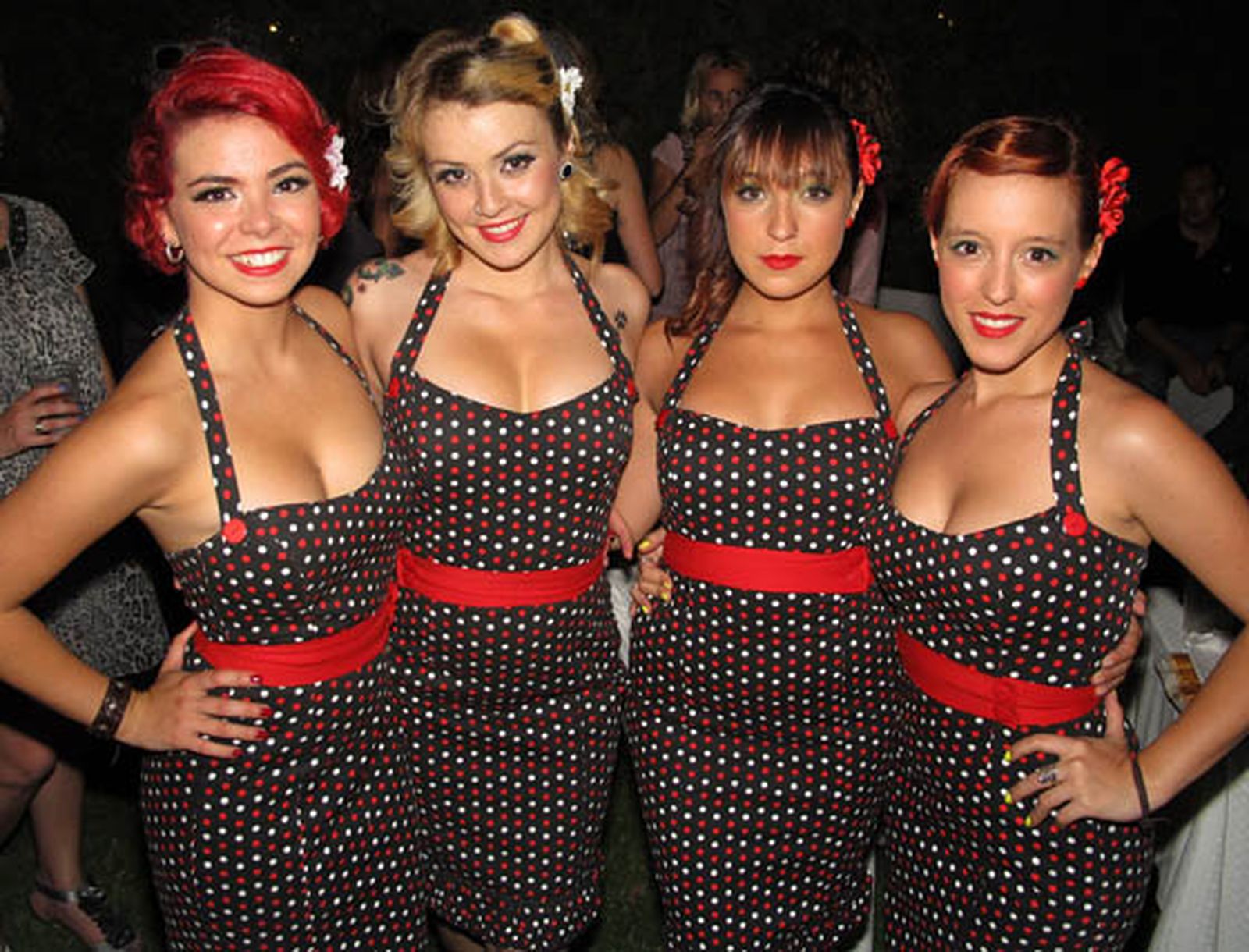 Esperanza, Carmen, Almudena y Alicia Villegas, ‘The Majorettes’.

Foto: Victoria Ramírez