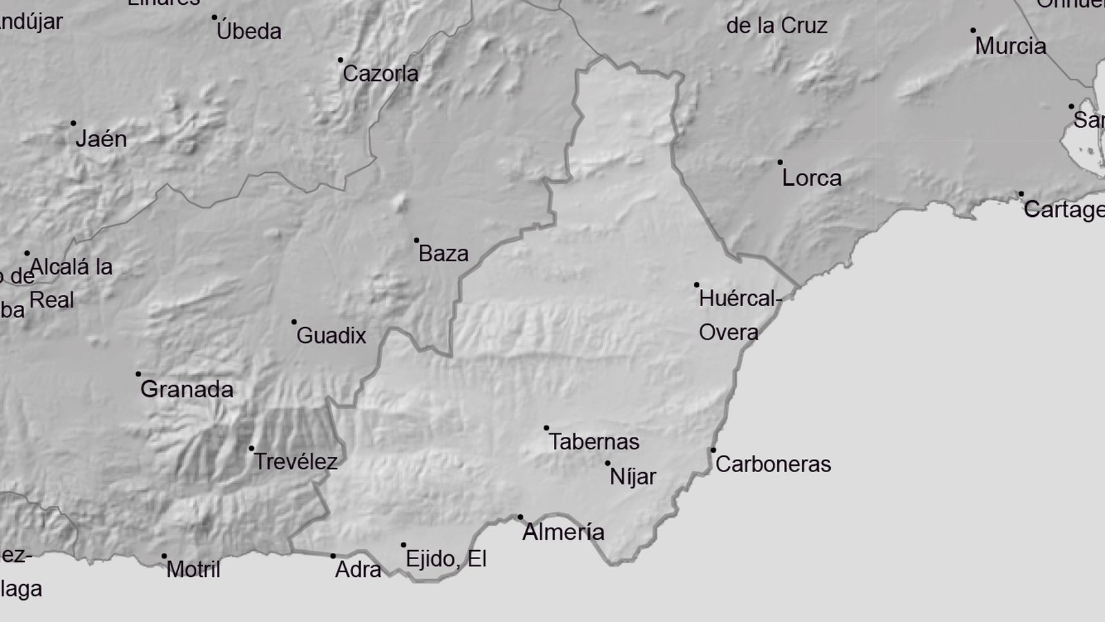 El domingo no ha activa ninguna alerta en la provincia de Almería.