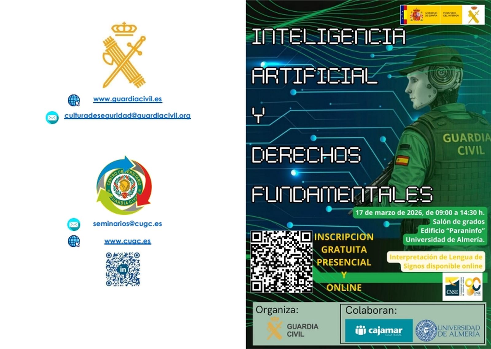 Cartel de la jornada.