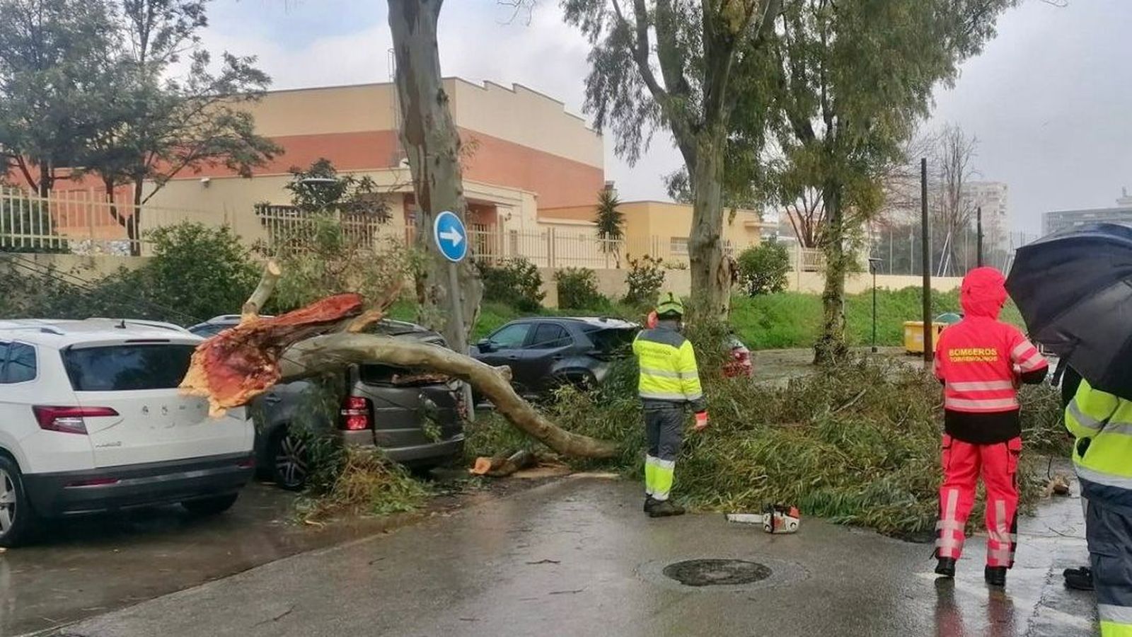 Intervención del Consorcio Provincial de Bomberos.