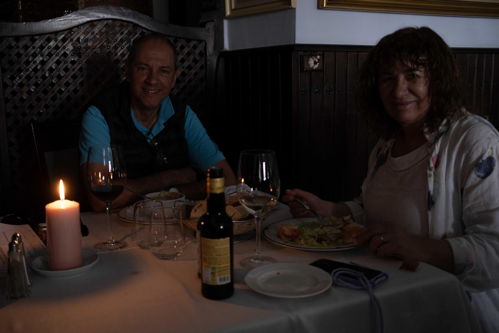 Apagón en Ronda, en imágenes