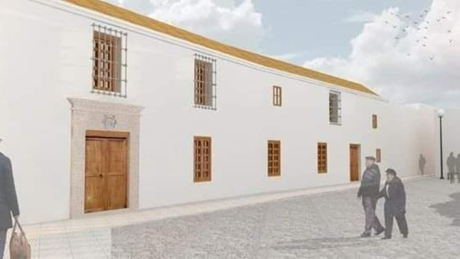 Recreación del proyecto de viviendas en la calle Béjar de Hornachuelos.