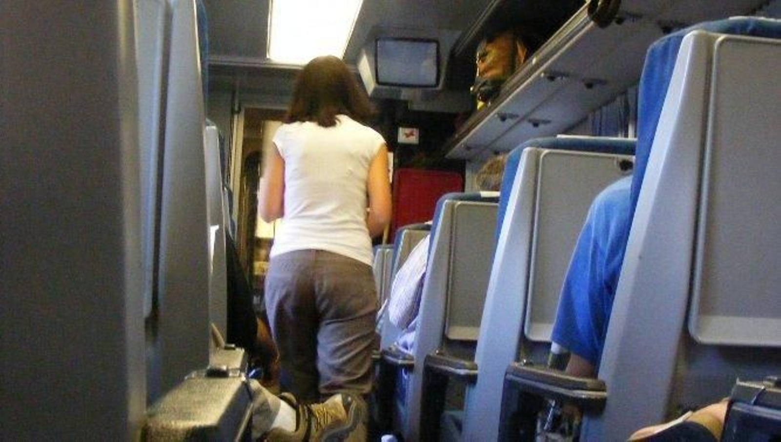 Interior de uno de los trenes que une Algeciras con Madrid.