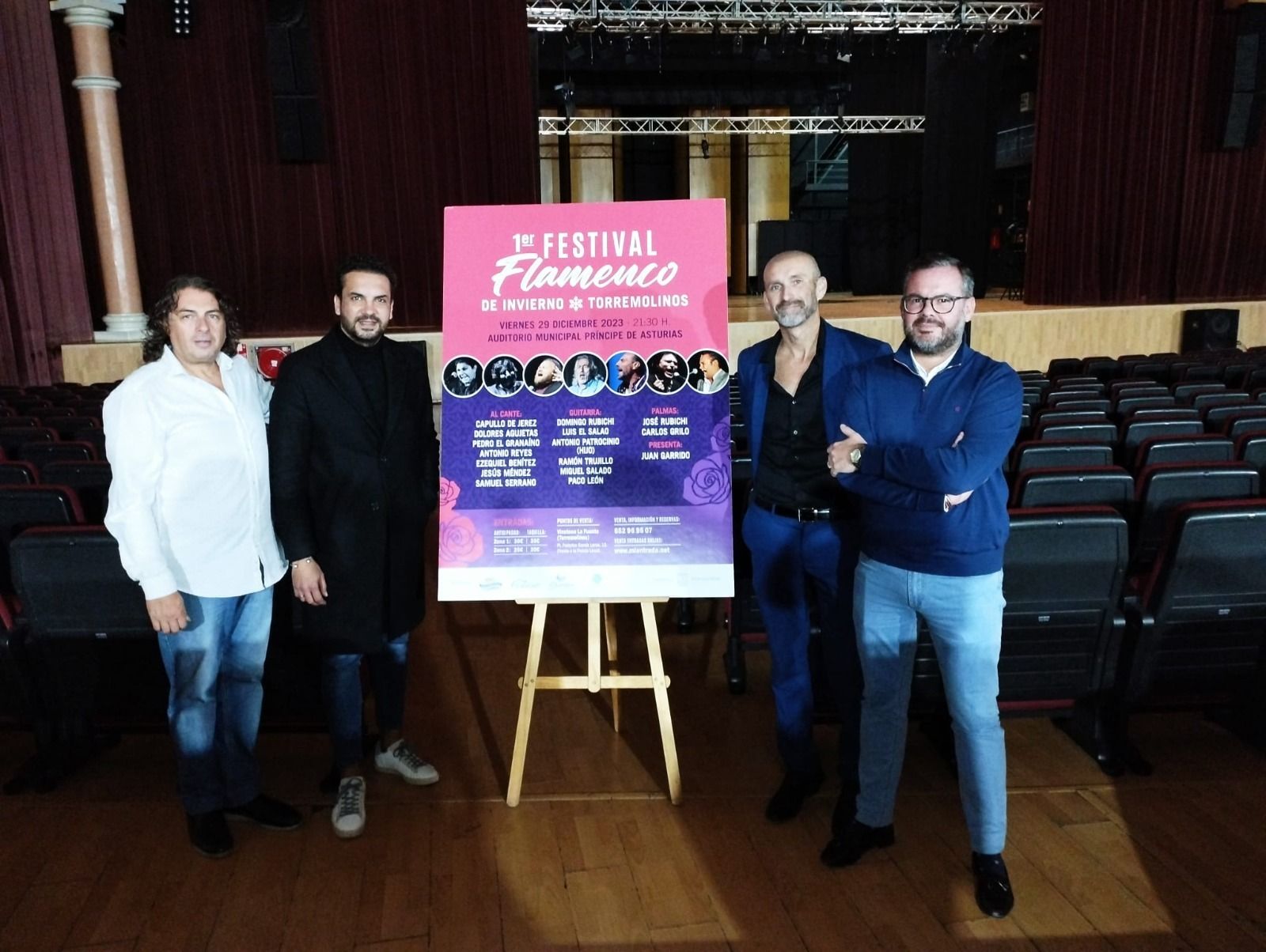 De izquierda a derecha, Luis ‘El Salao’, Jesús Méndez, Andrés Bermúdez y José Manuel Ruiz.