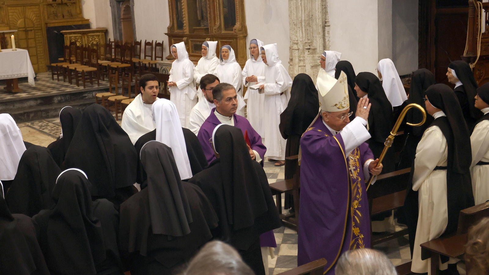 Misa de despedida en la Cartuja de Jerez a las hermanas de Belén