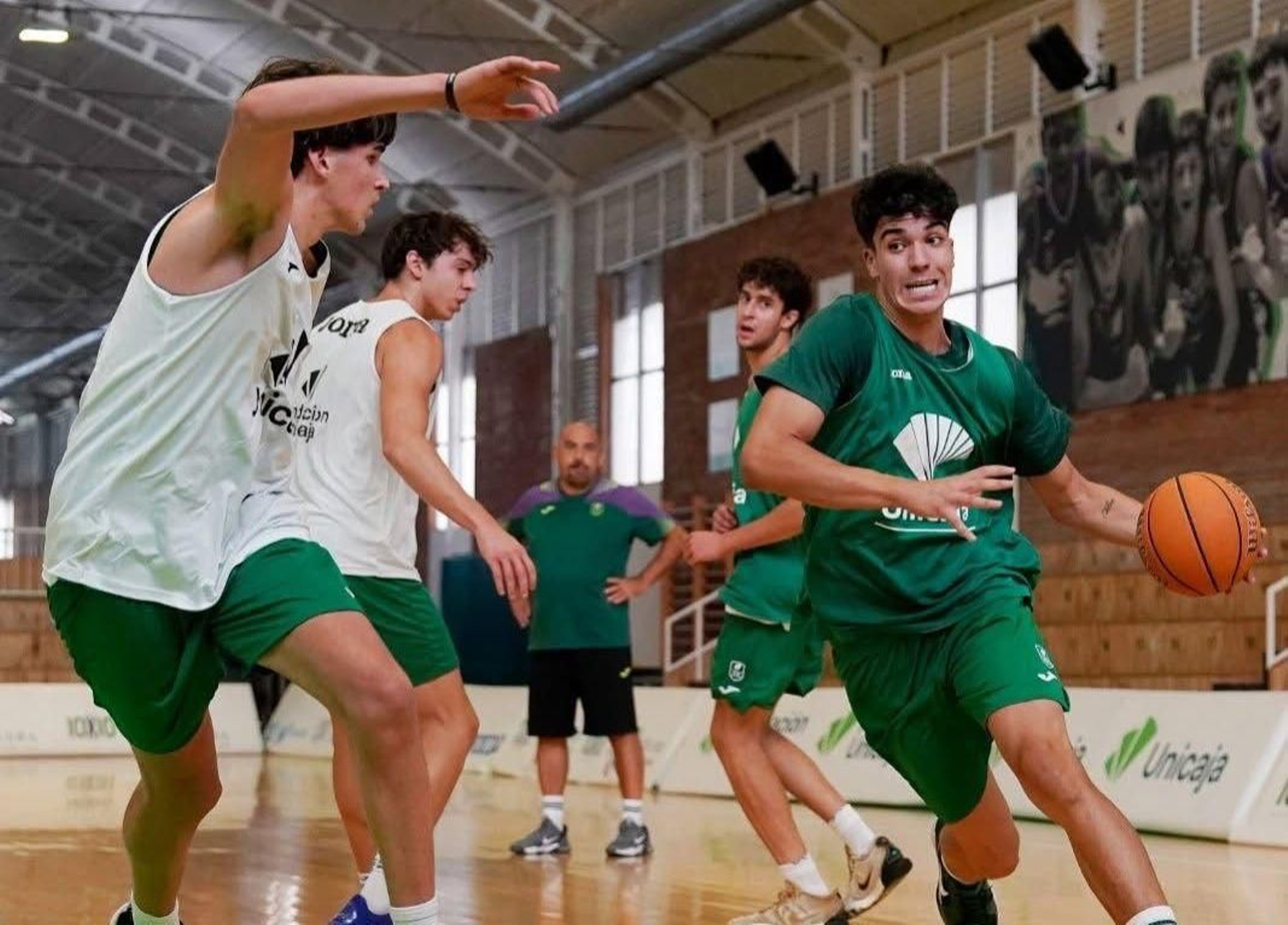 Un entrenamiento del Unicaja U 22.