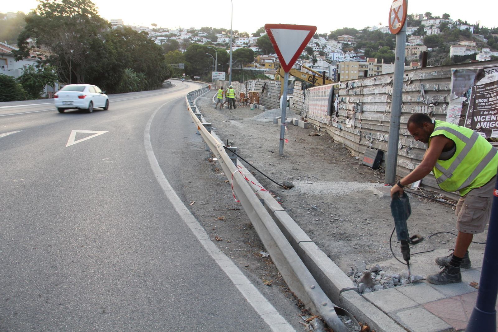 Estado de las obras de mejora de acceso desde la N-340.