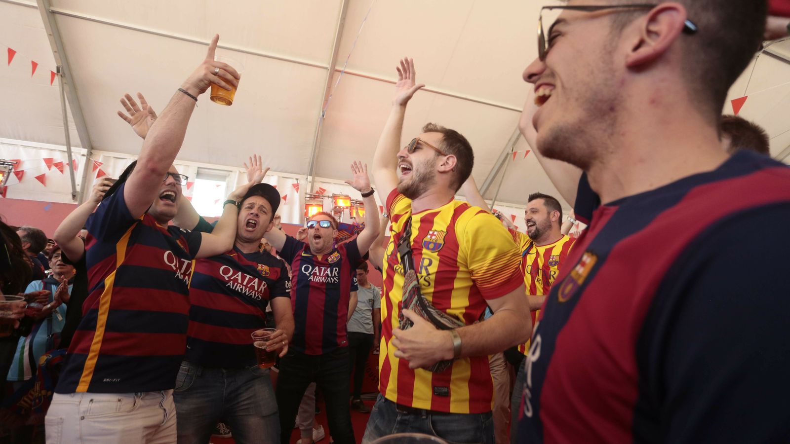 Las imágenes de la afición del Barcelona