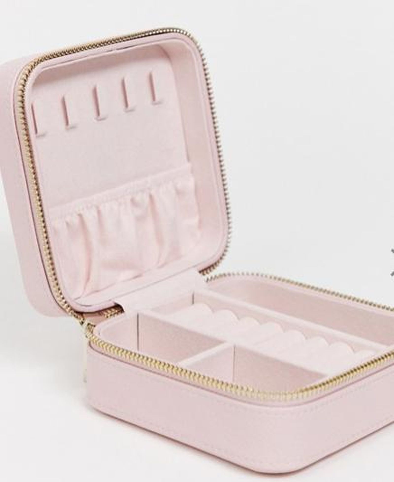 Joyero rosa con cremallera