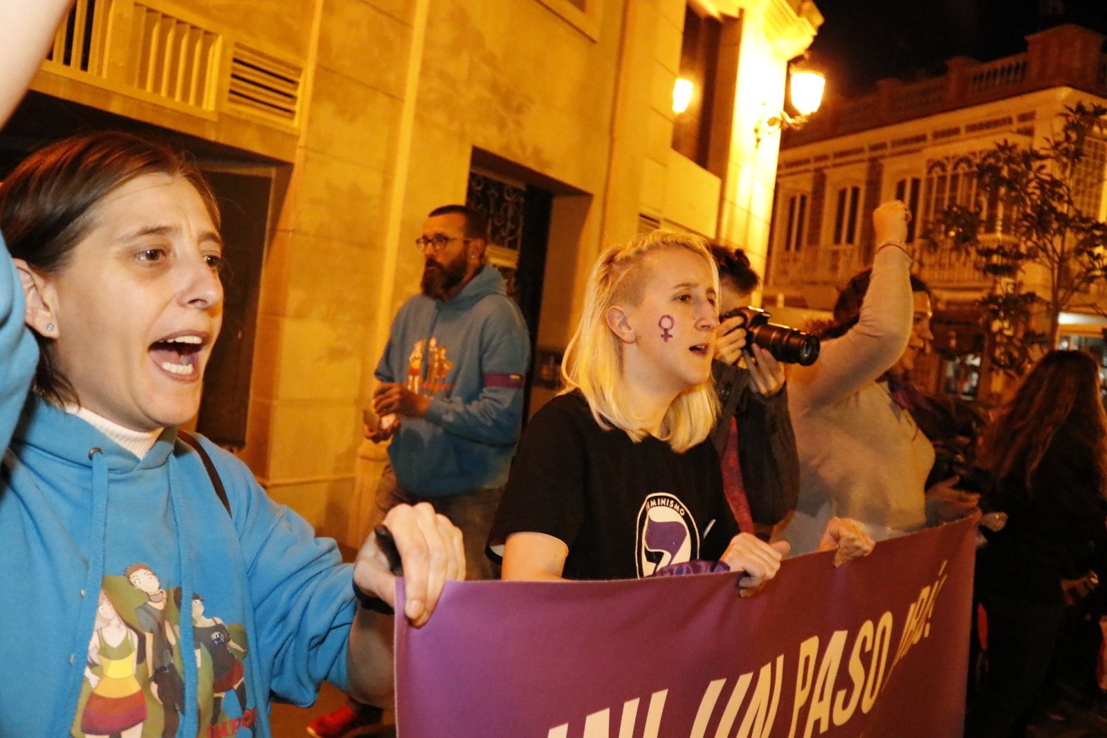 Imágenes de la manifestación por el Día de la Mujer en La Línea