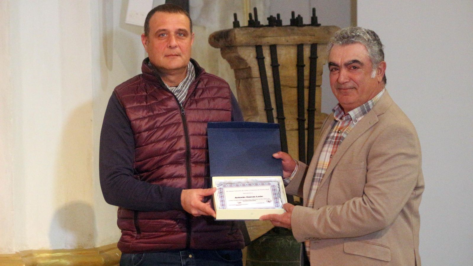 Antonio García, de Molino San Miguel, recibió el premio.