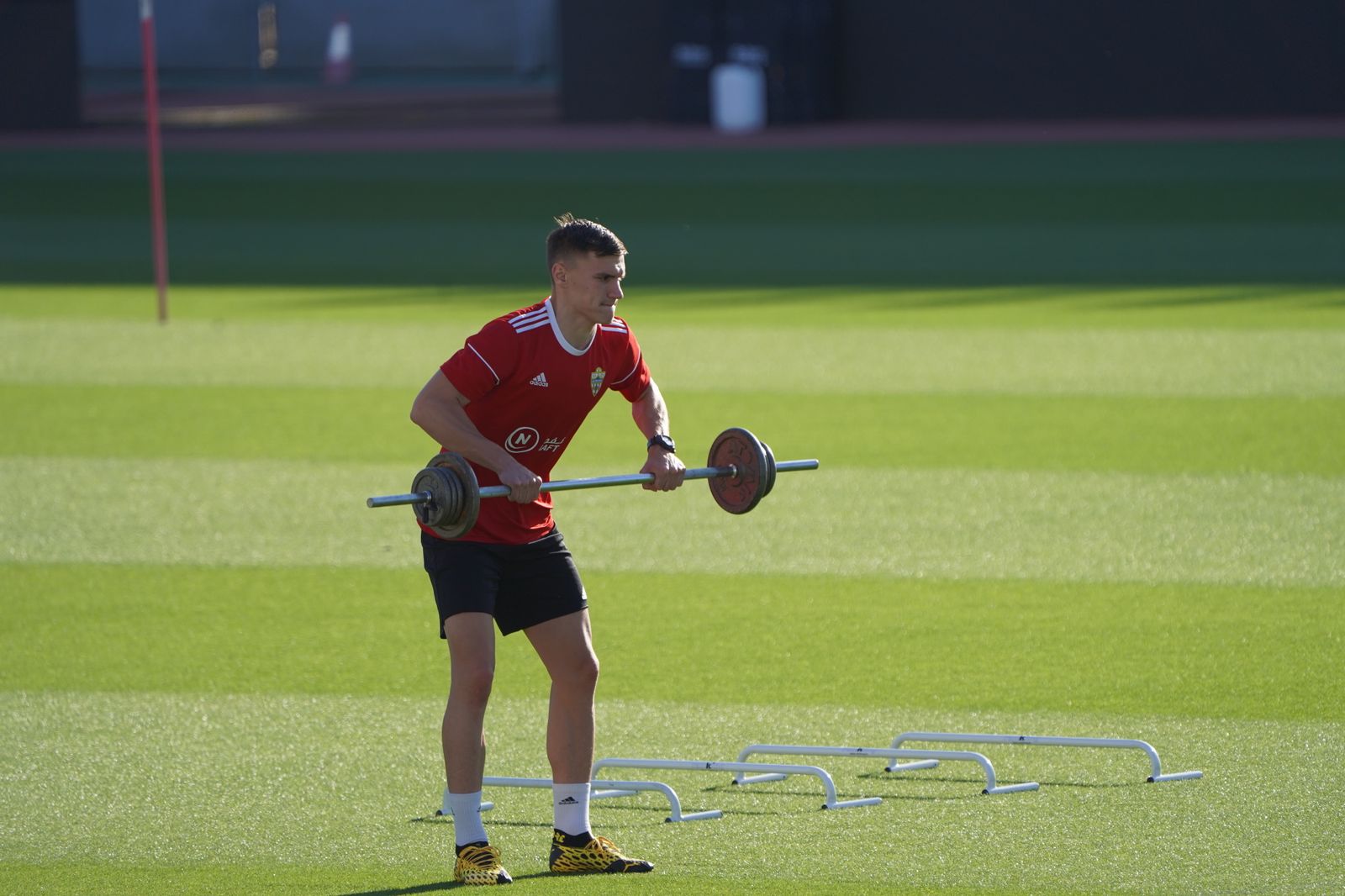 Imágenes del entrenamiento individual del lunes en Estadio y Anexo