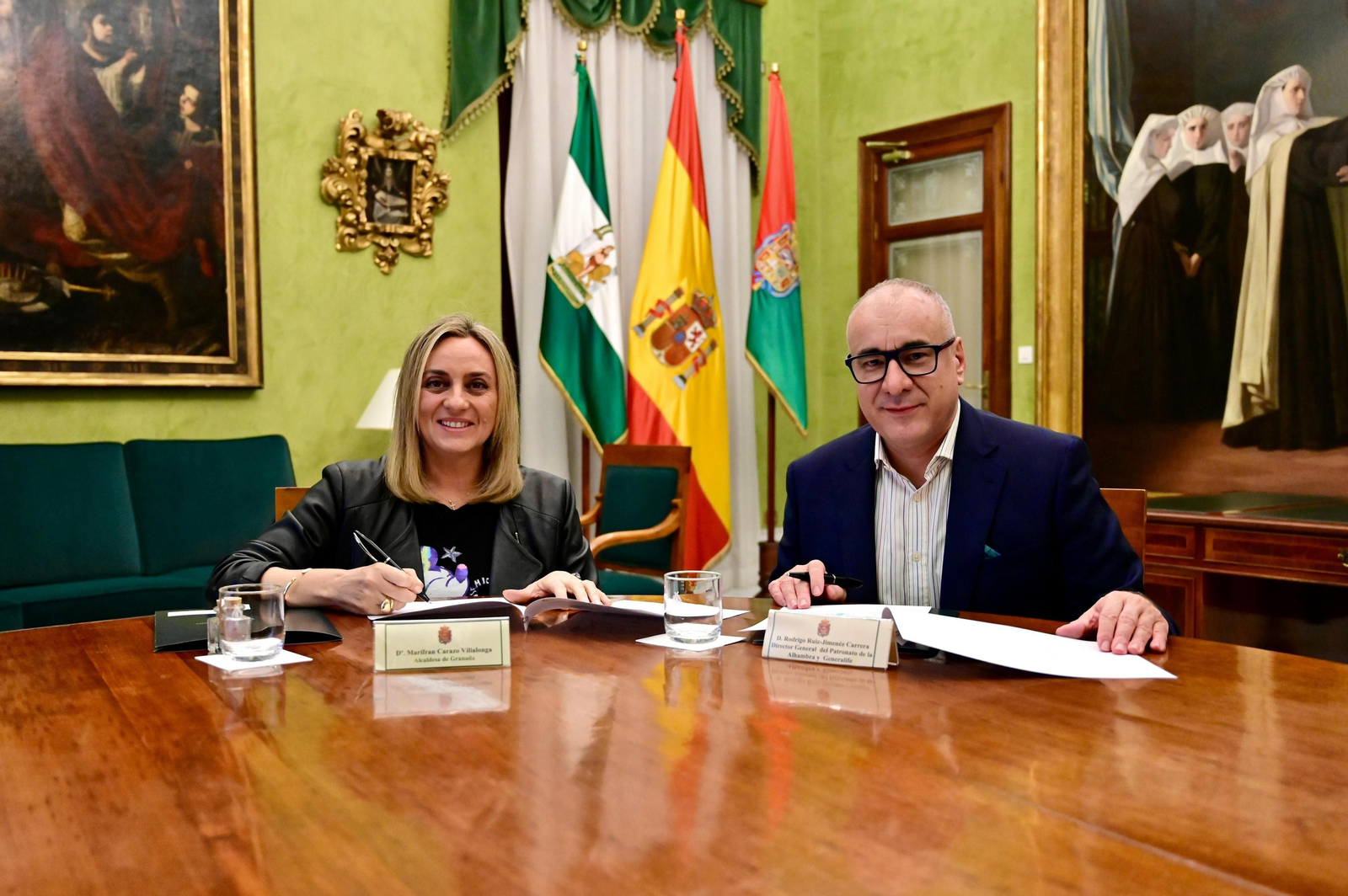 El Ayuntamiento de Granada firma acuerdo con la Alhambra para prorrogar hasta 2027 la ejecución del proyecto Paseo de Romayla