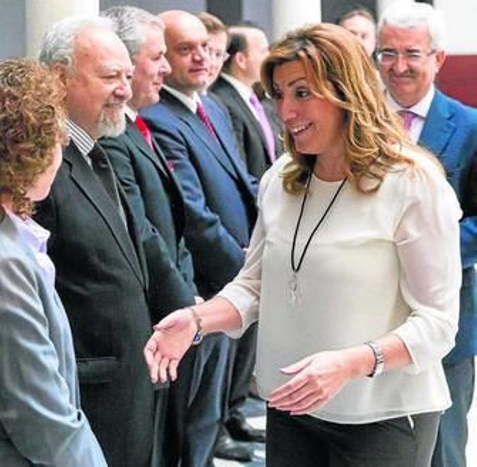 Susana Díaz hace unos días en el Pleno del Consejo de Comunidades Andaluzas.
