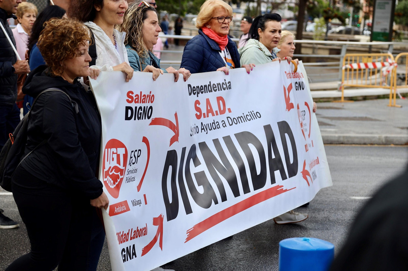 La manifestación del 1 de mayo en Málaga, en fotos