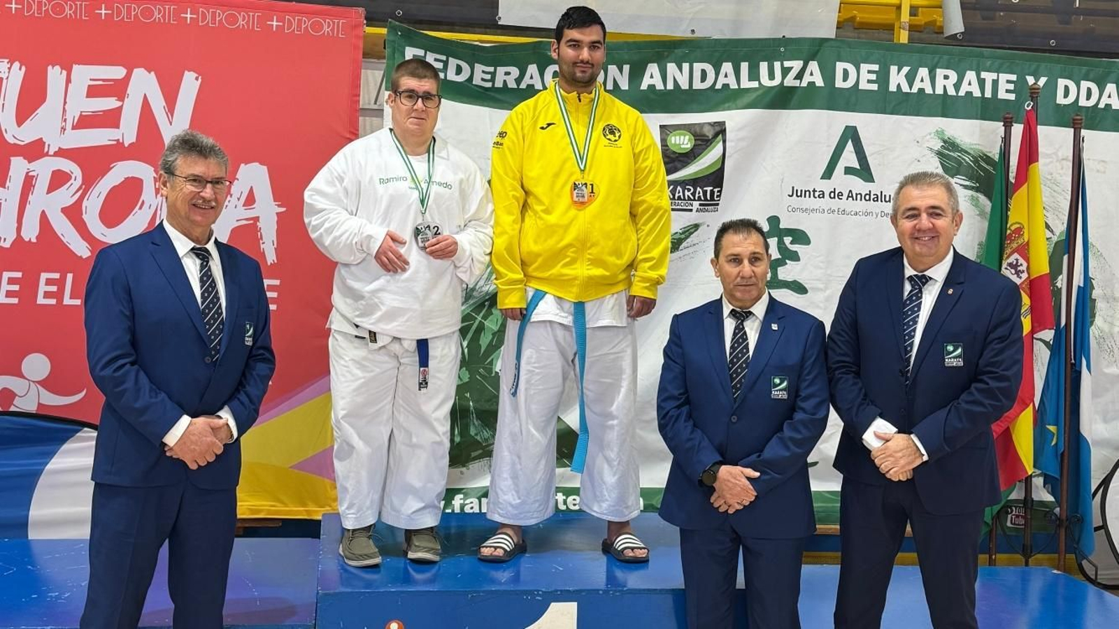 Iván Gómez Requena, subcampeón en kata parakarate en la cita autonómica.