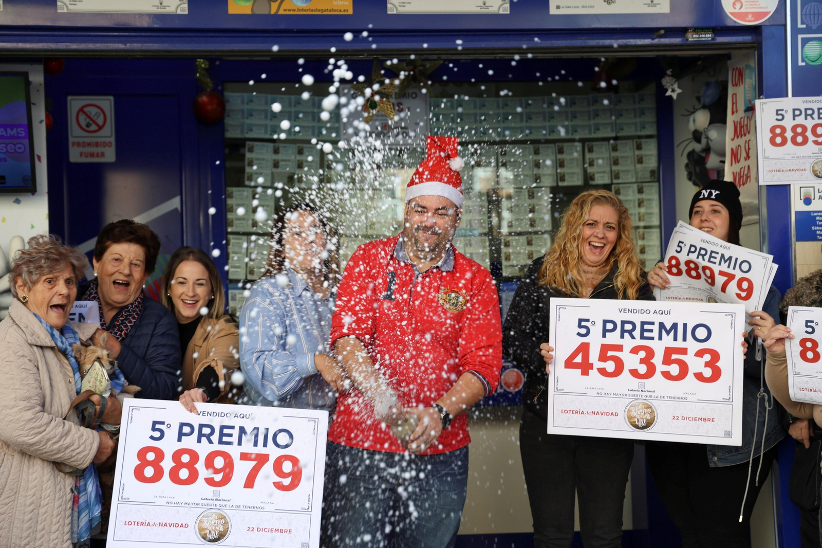 Alegría en la administración La Gata Loca en la Carretera de Cádiz.