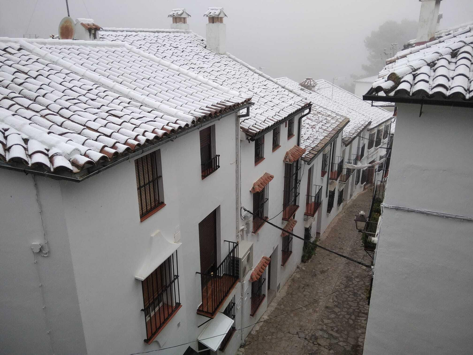 La nieve llega a Grazalema