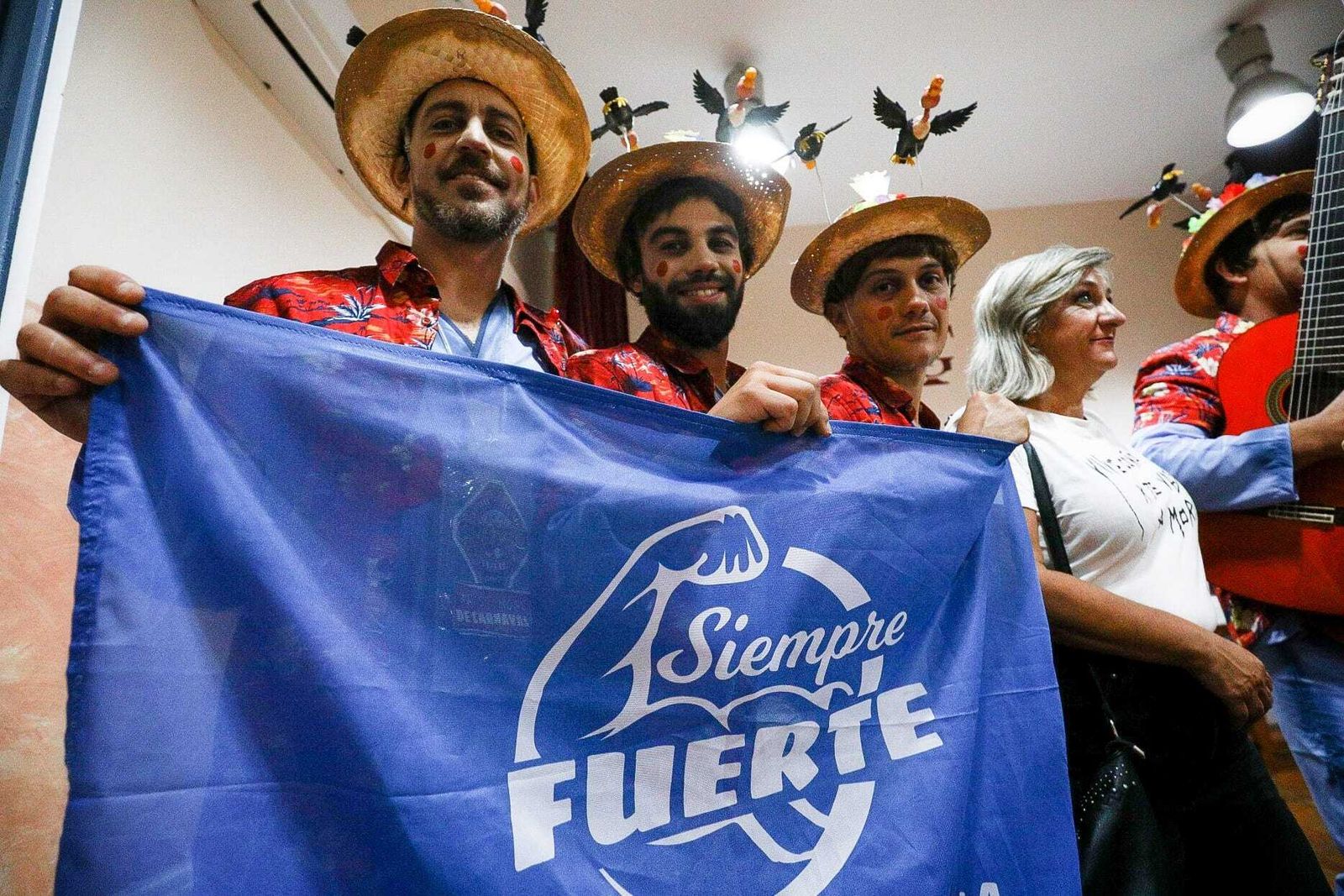 El ambiente en camerinos.