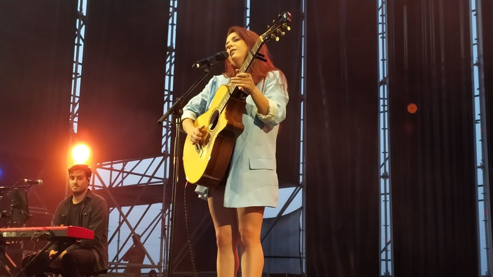 Marta Soto, en el escenario de Bahía Sound.
