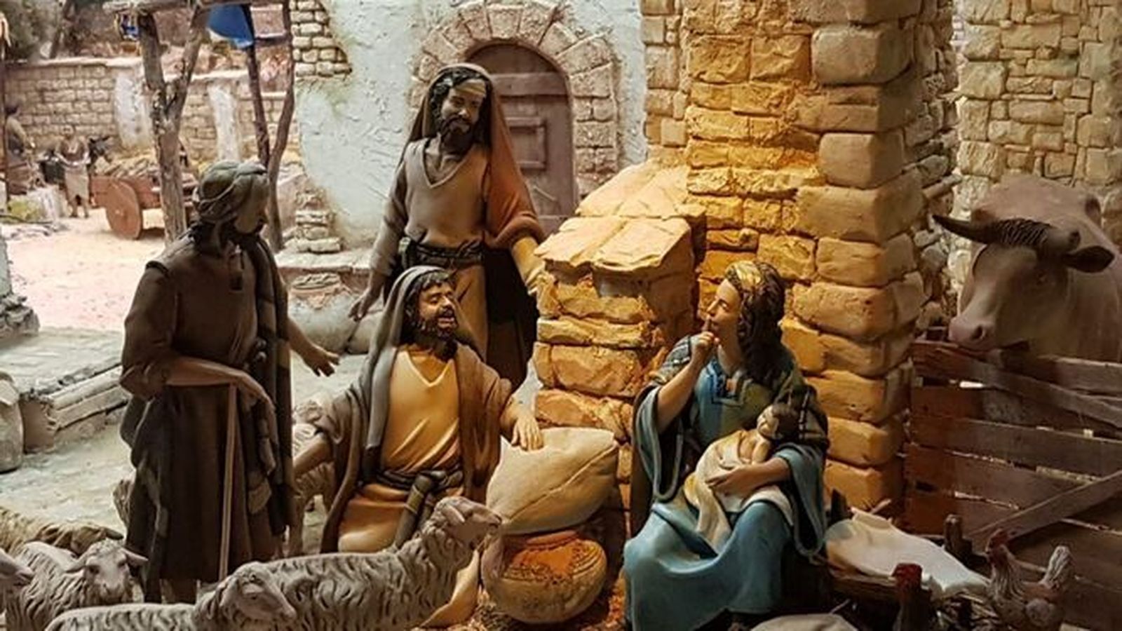 Una imagen propia del arte del belenismo.