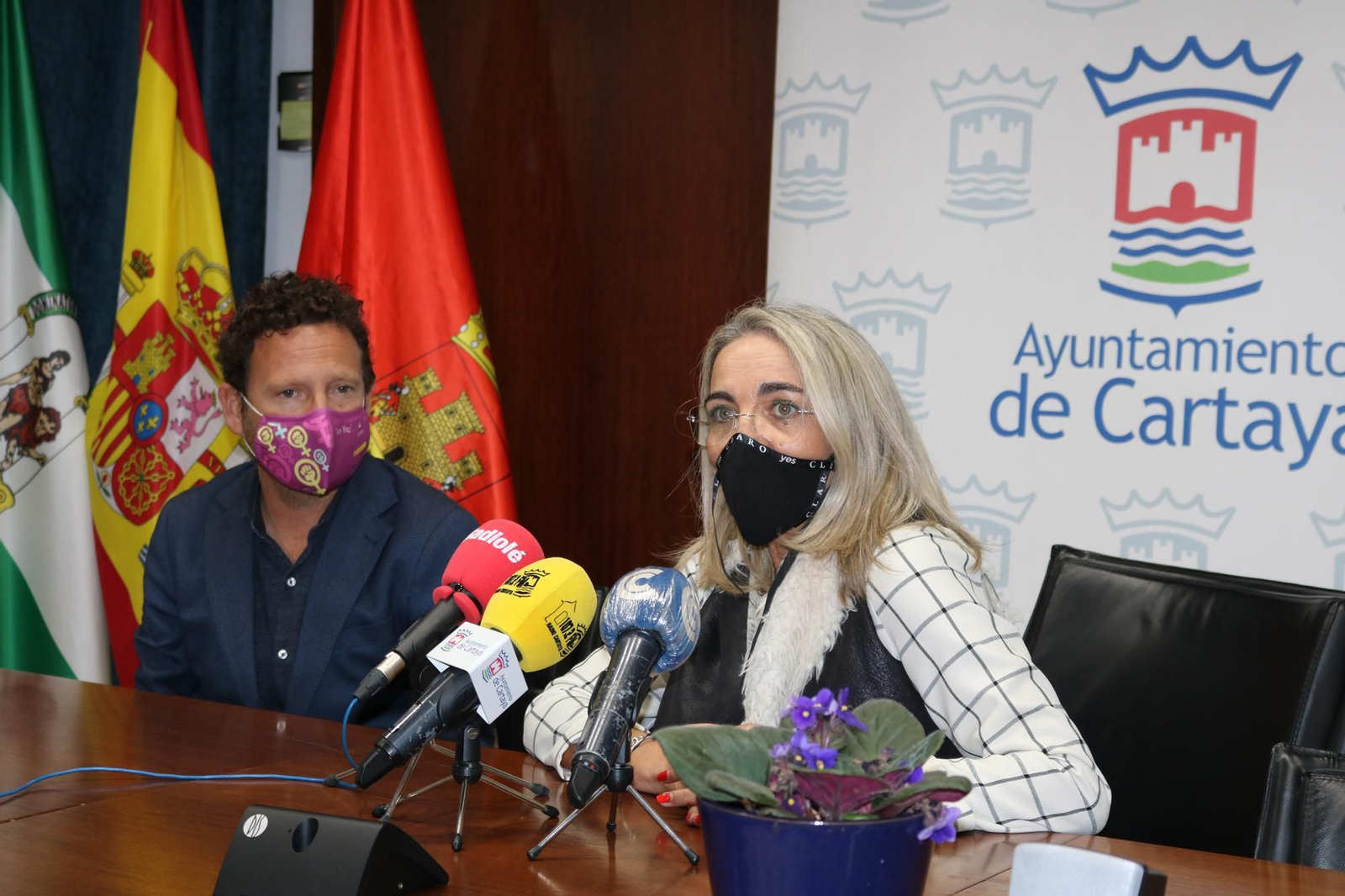 Un momento de la presentación ayer de la nueva campaña de promoción.