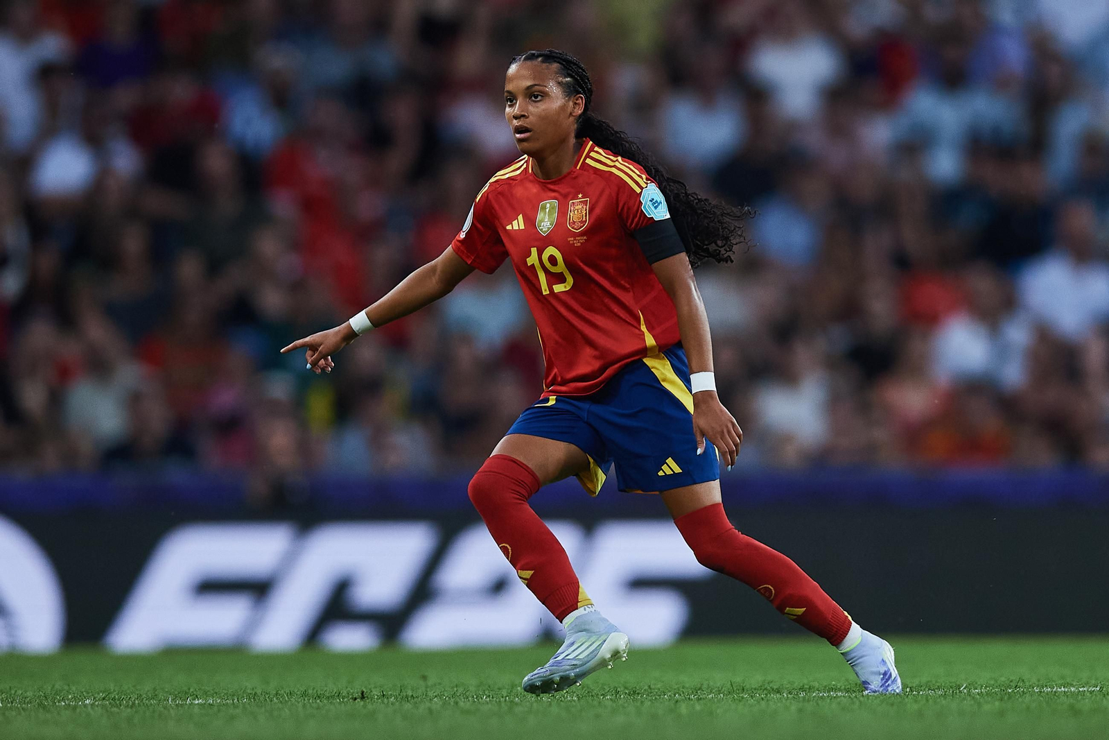 Las fotos del España - Portugal en la Eurocopa femenina