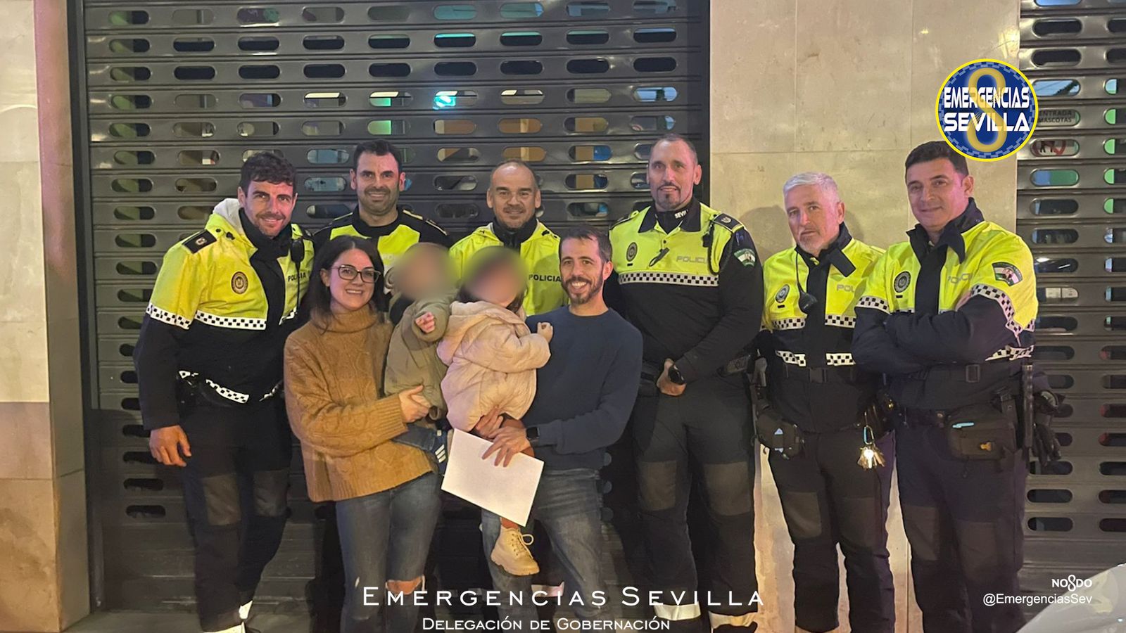La Policía Local de Sevilla salva la vida a una niña de cuatro años