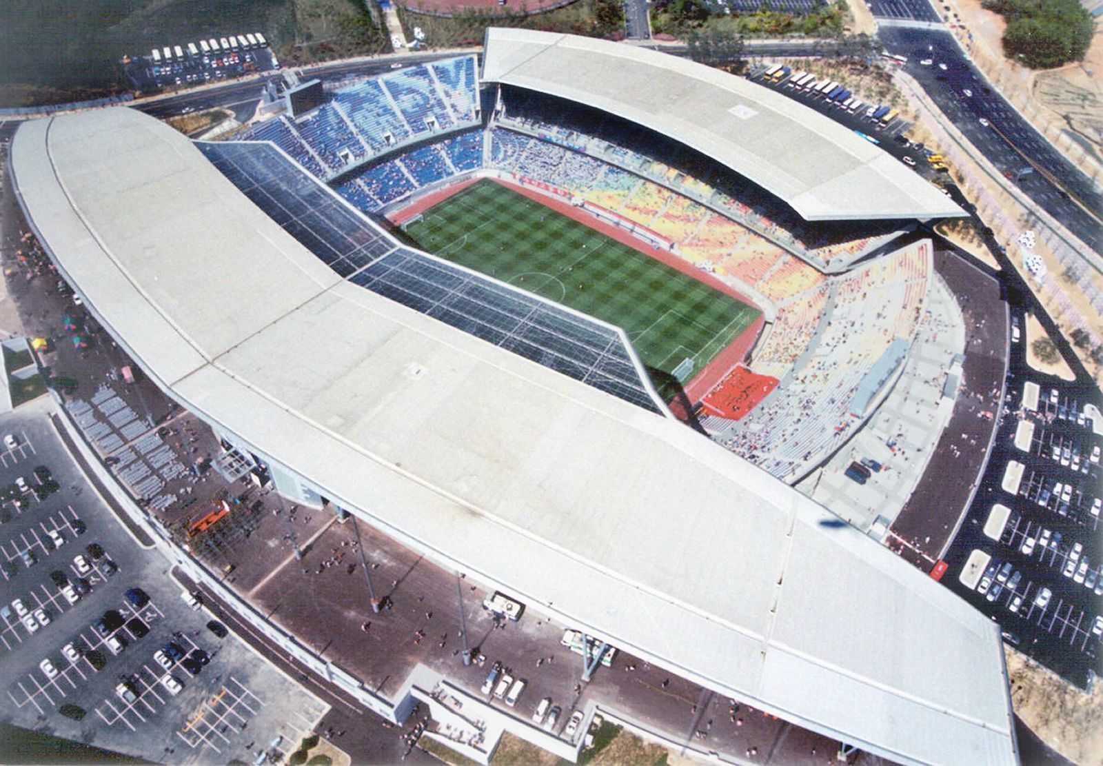 Imagen panorámica del Estadio Mundialista de Suwon.