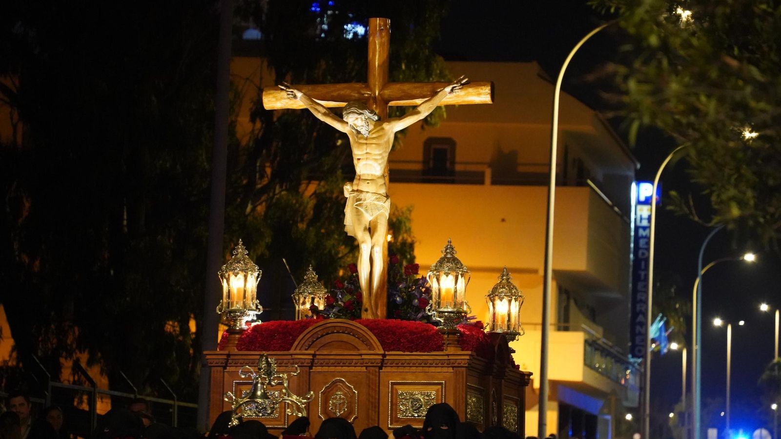 Viacrucis en Santo Domingo.