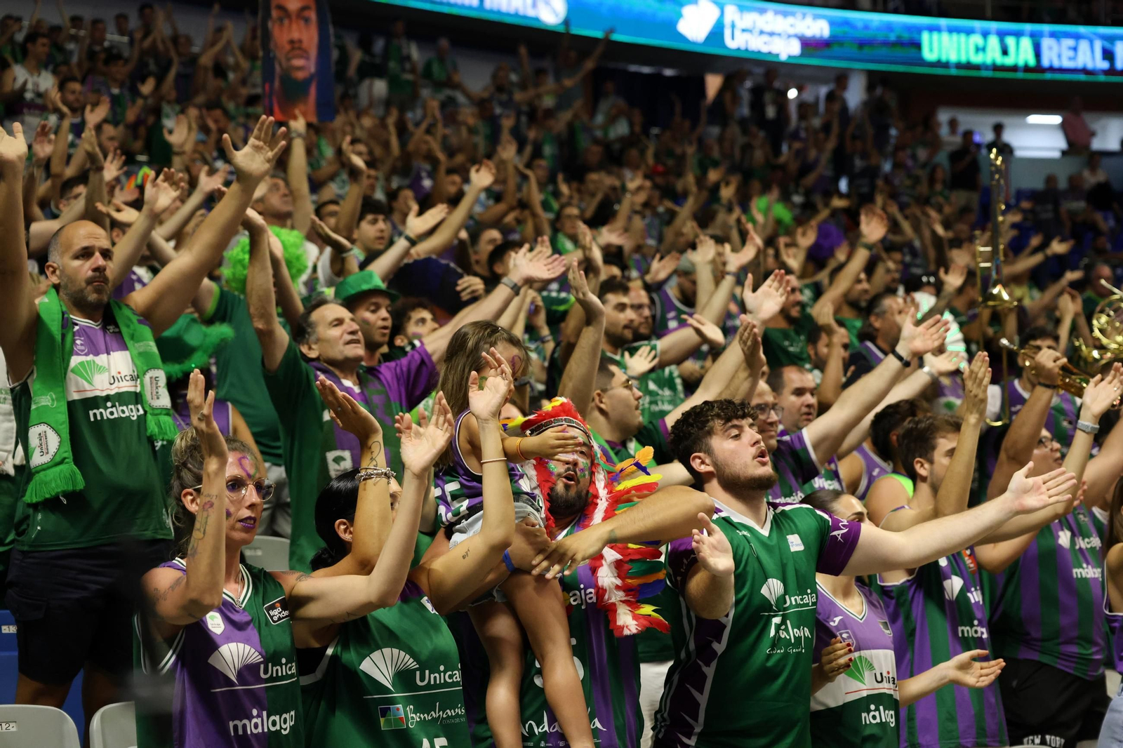 El Unicaja-Real Madrid, en fotos