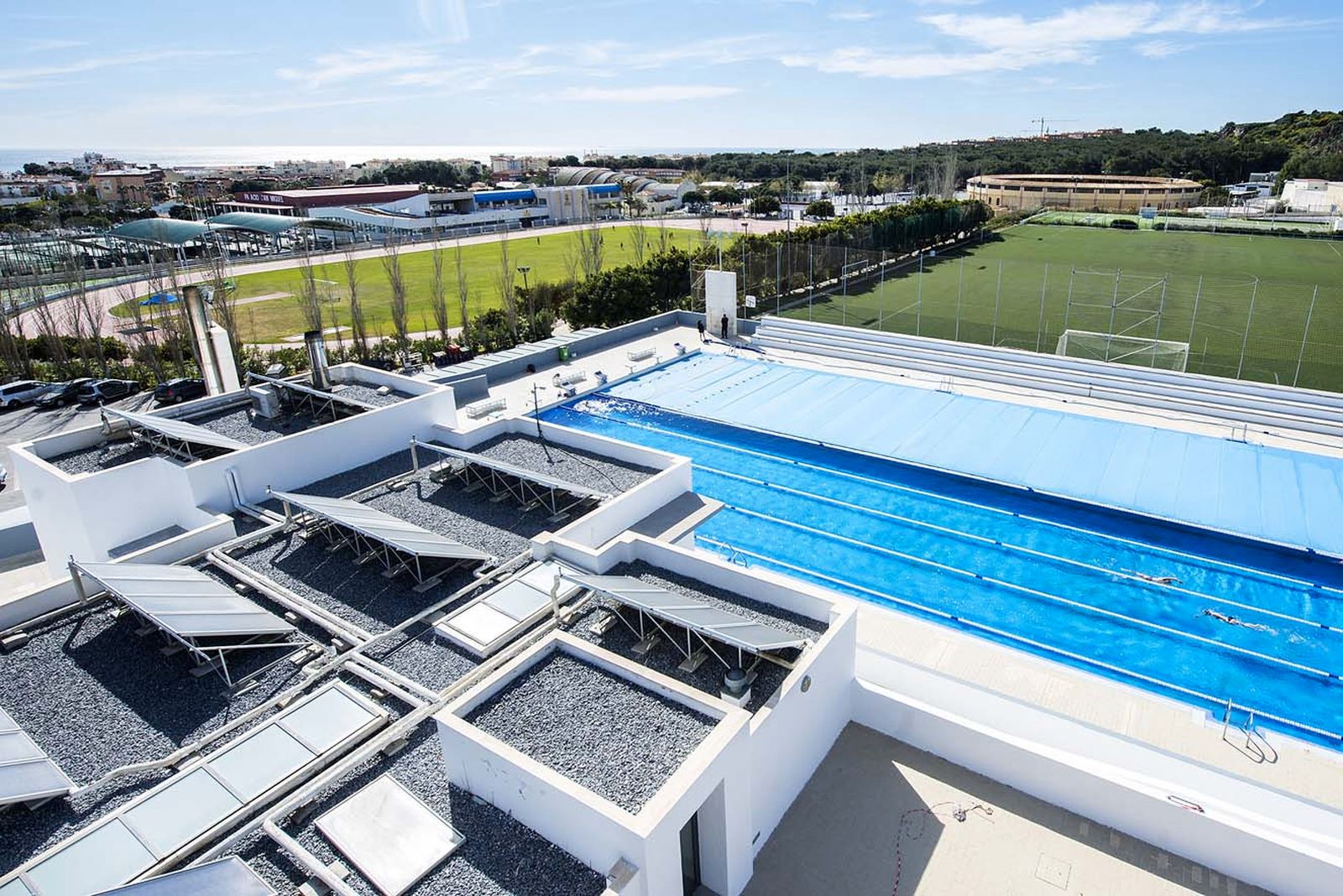 La piscina Virgen del Carmen, en Torremolinos.