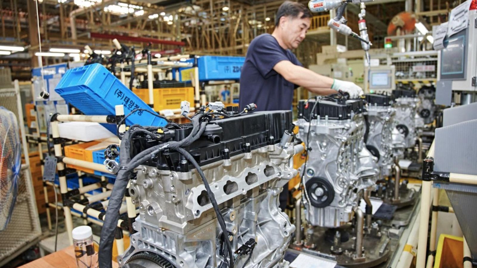 En la fábrica de Changwon (Corea del Sur), Ssangyong venía fabricando motores de combustión que, gradualmente, irán siendo reemplazados en parte por el ensamblaje de baterías.