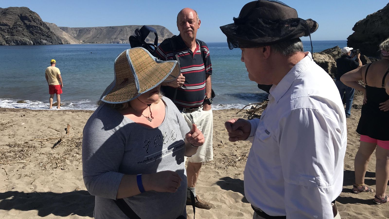 Algunas prácticas personalizadas en la cala del Cuervo.