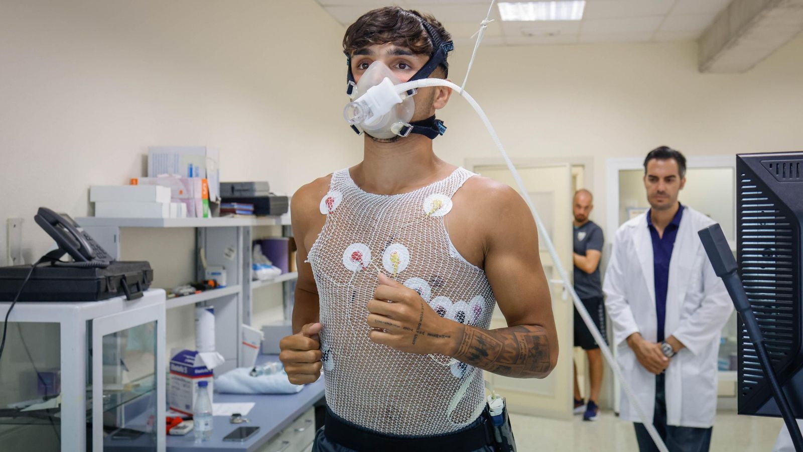 Kevin, durante las pruebas