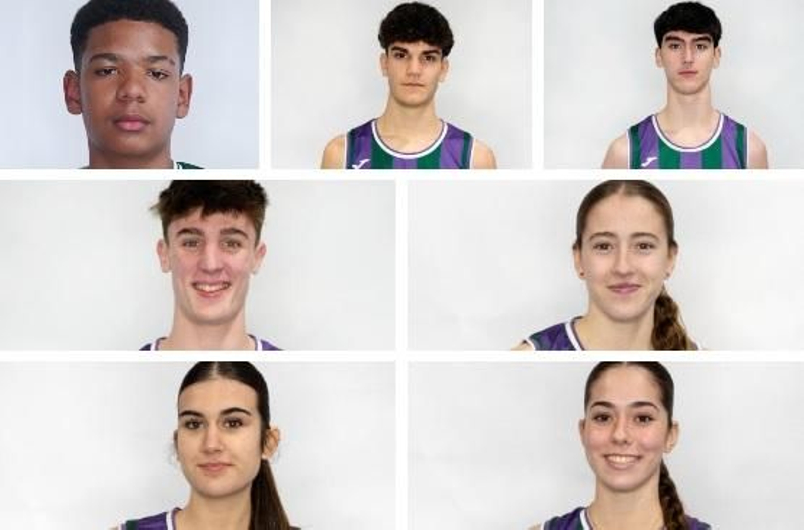Los jugadores del Unicaja con España.