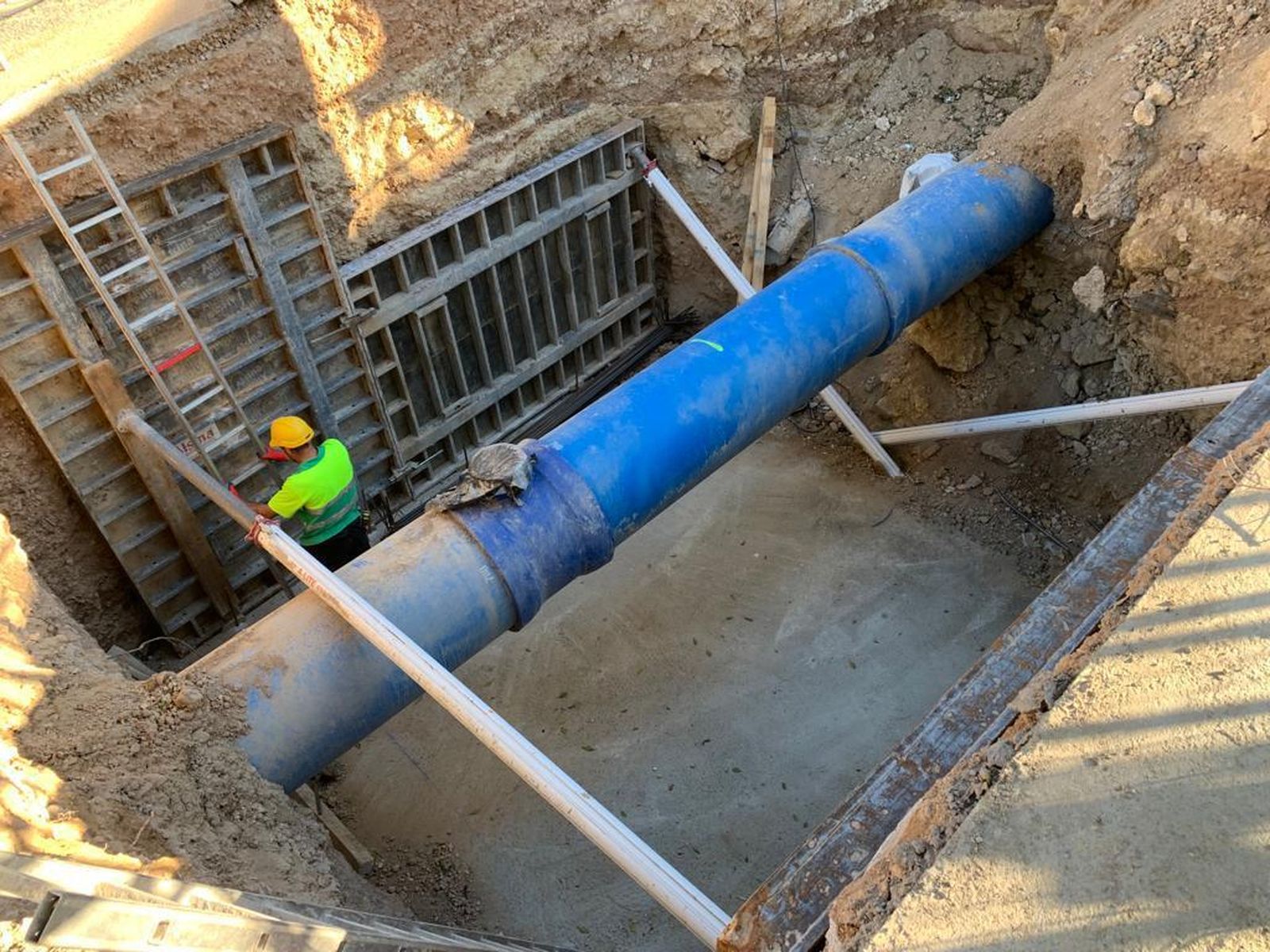 Las obras de La PIPA y San Cristóbal avanzan a buen ritmo con casi 7 kilómetros de tubería del ramal ya ejecutados