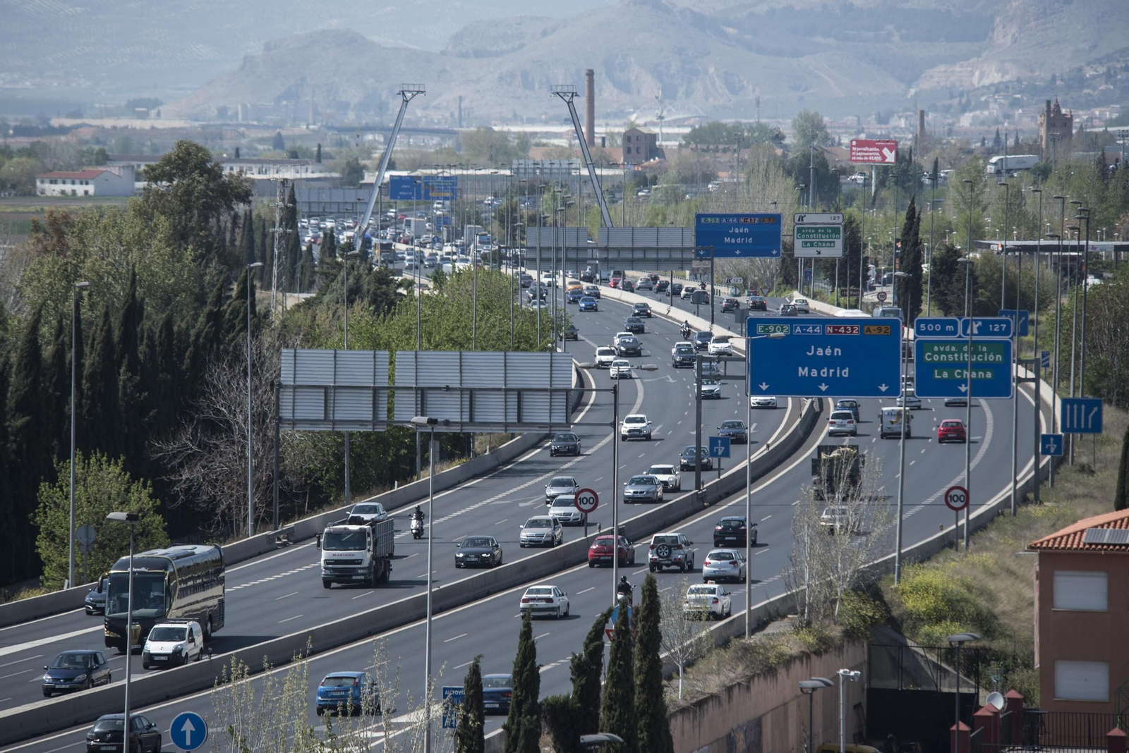 Tráfico en la circunvalación de Granada