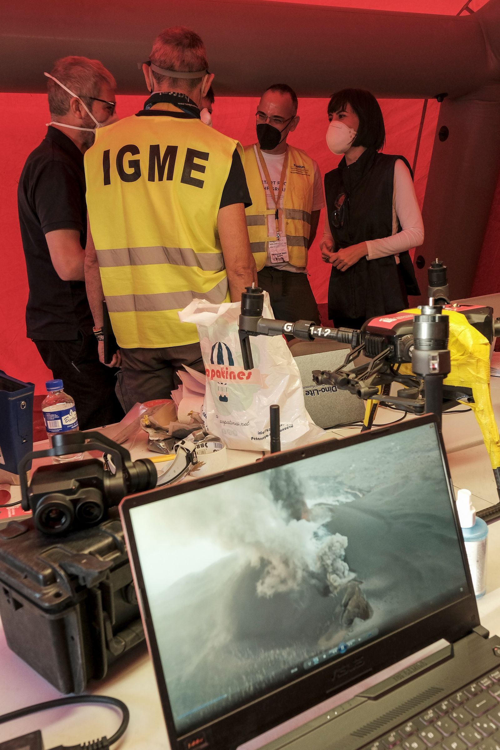 Las mediciones de la erupción volcánica en La Palma, en imágenes