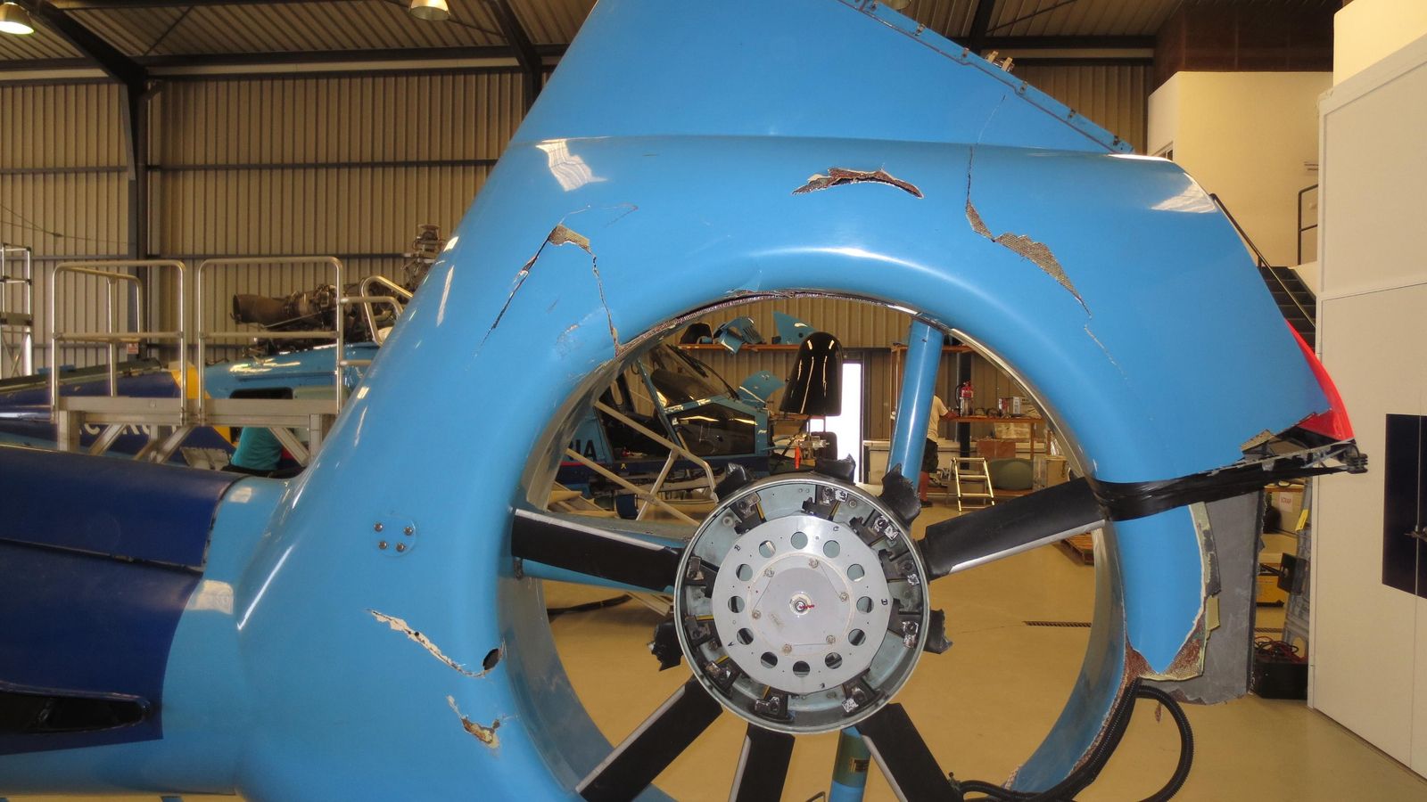 Estado del rotor trasero.