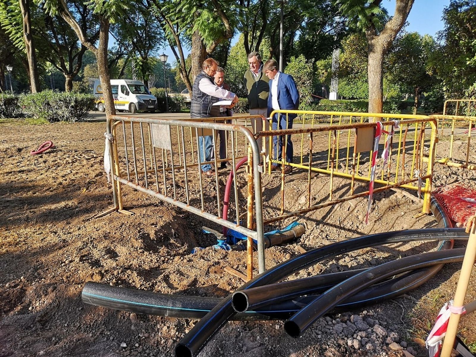 Las obras que se llevan a cabo en el Parque de los Príncipes.
