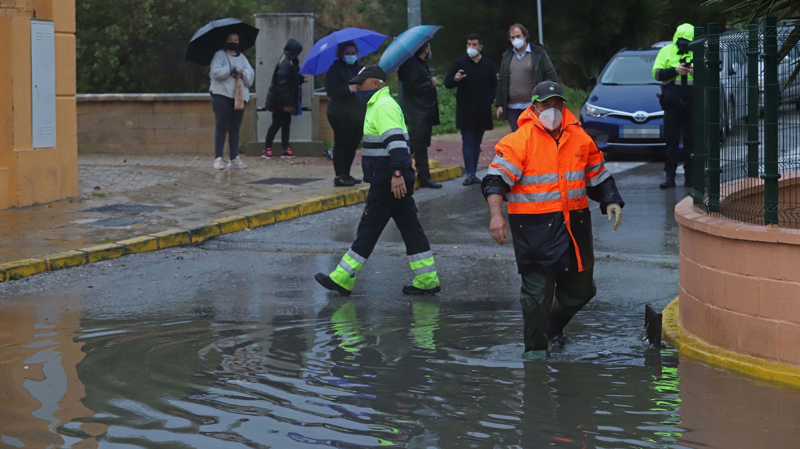 Inundaciones en la urbanización La Aldea