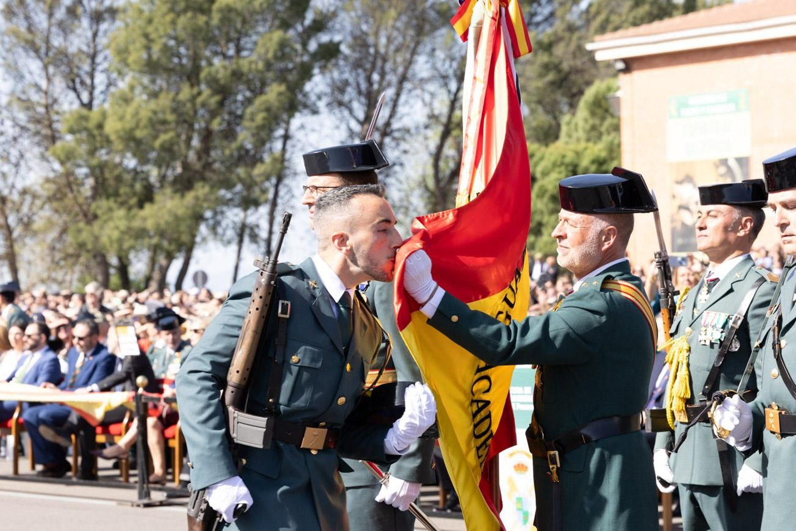 Acto de jura de bandera de la 130ª promoción de guardias civiles de la Academia de Baeza