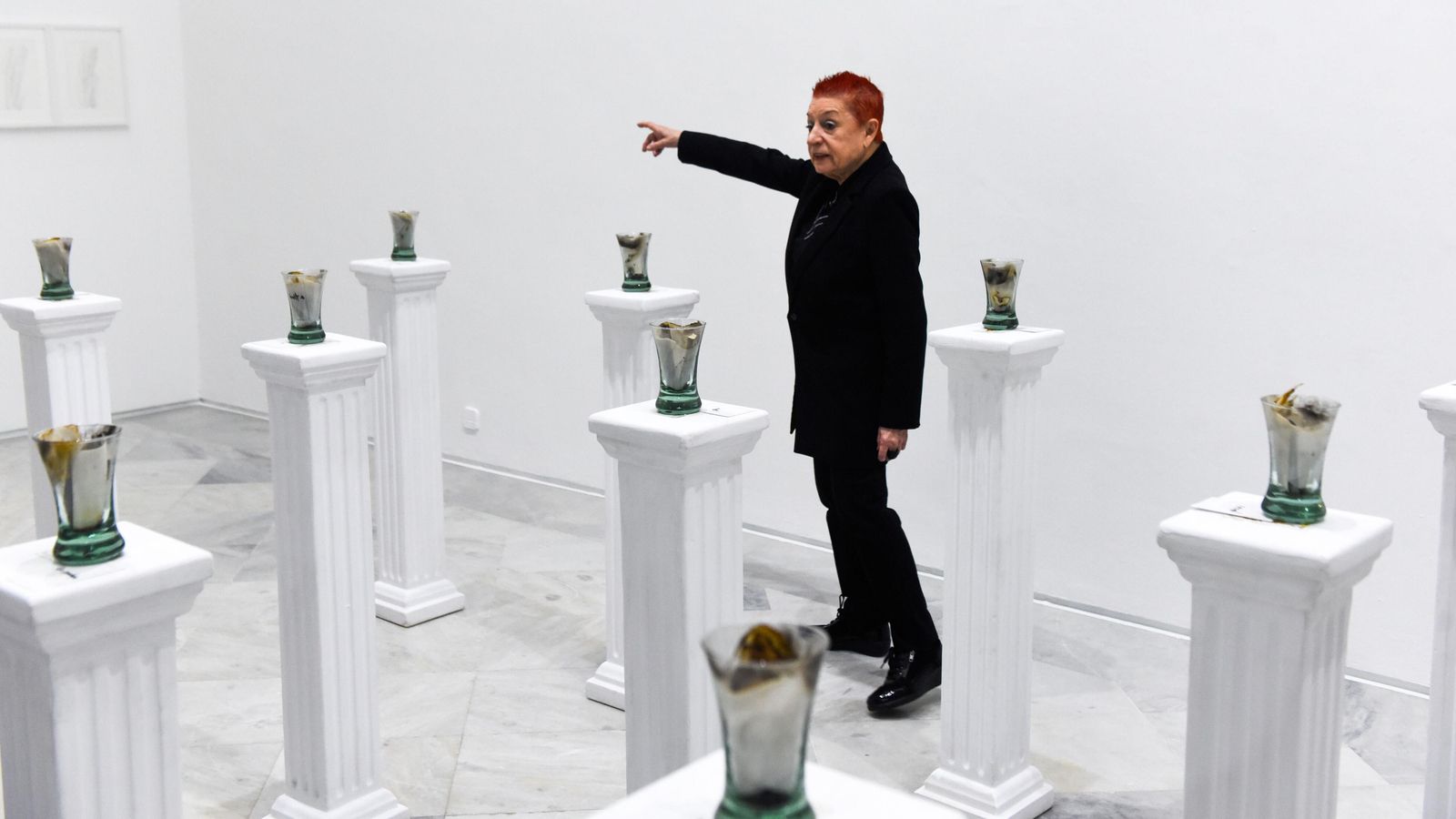 Concha Jerez, en su exposición.