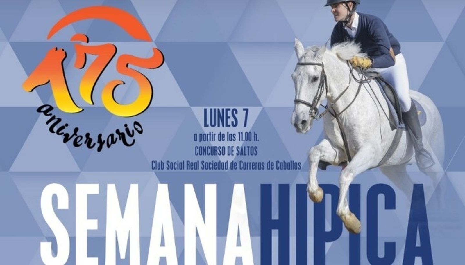 Parte del cartel anunciador de la Semana Hípica de Sanlúcar.