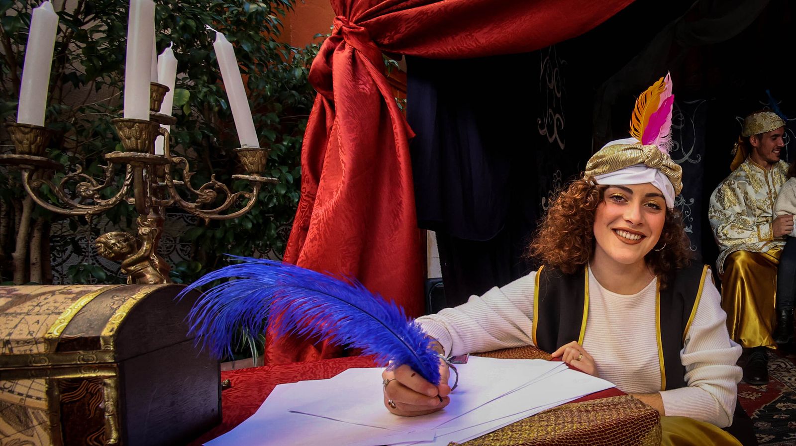 Belén viviente en la Plaza del Mercado de Jerez