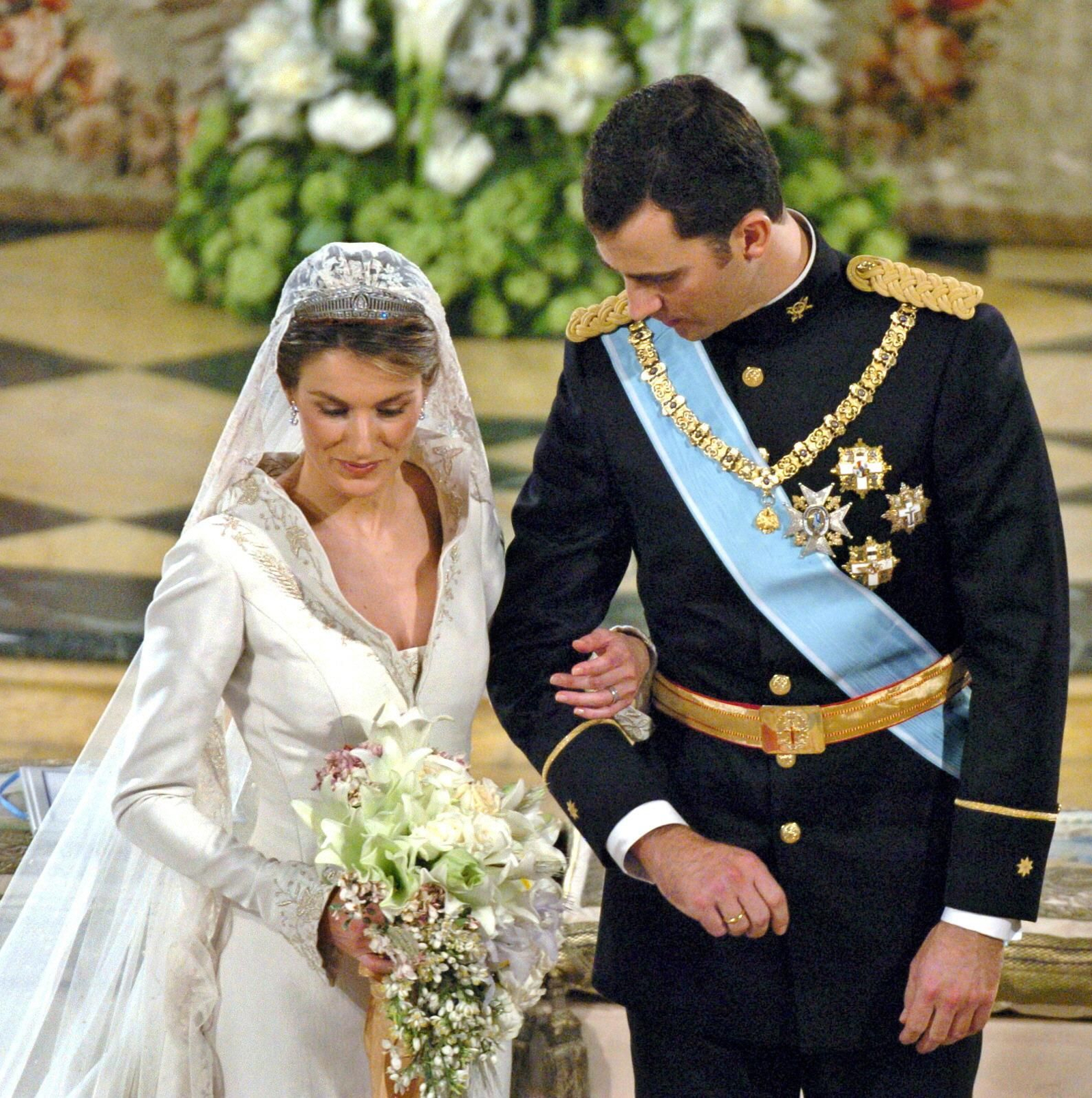 Don Felipe y doña Letizia en su boda