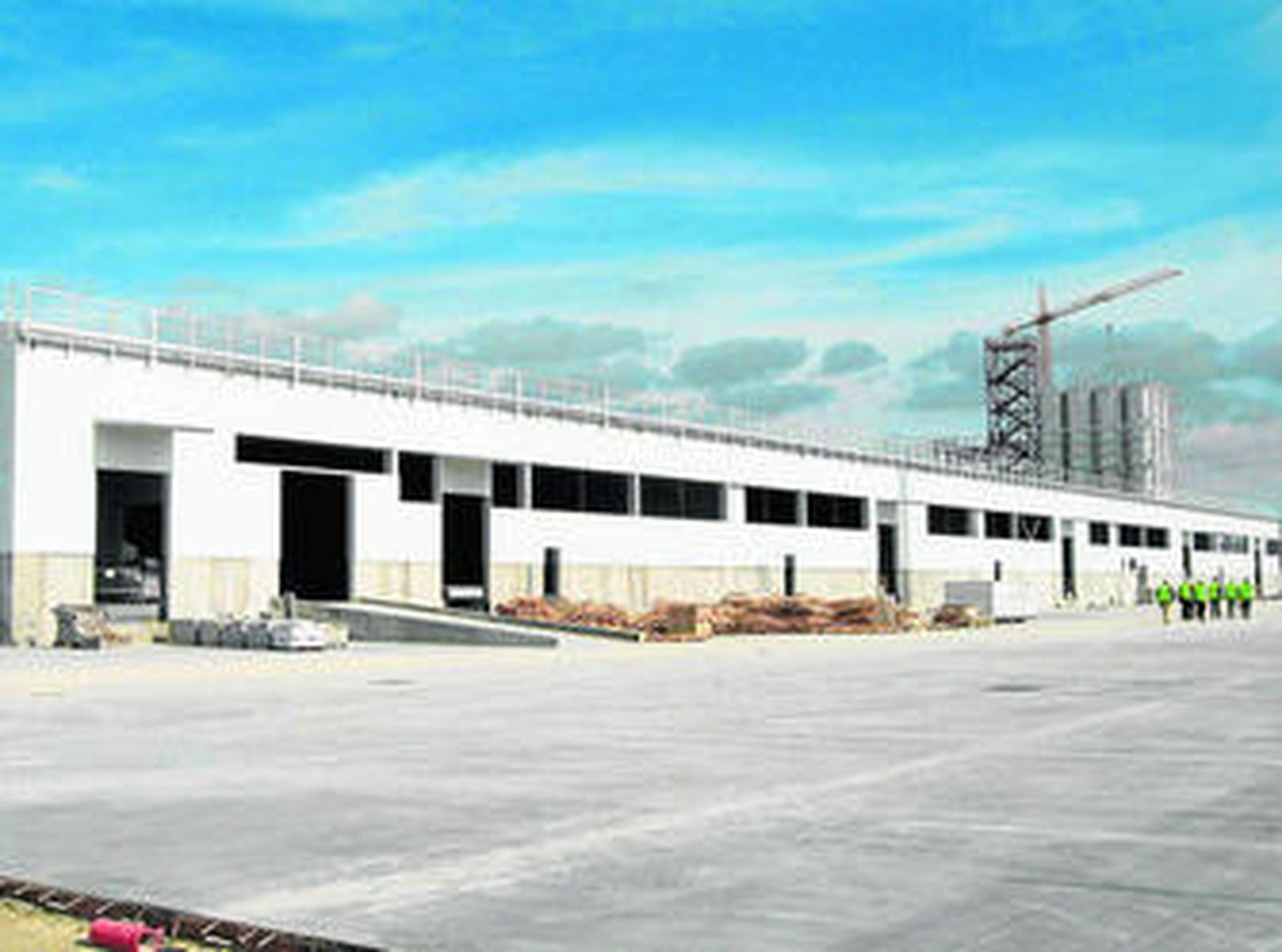 Imagen de archivo de la fábrica de Oromas, cuando estaba en su fase final de construcción.