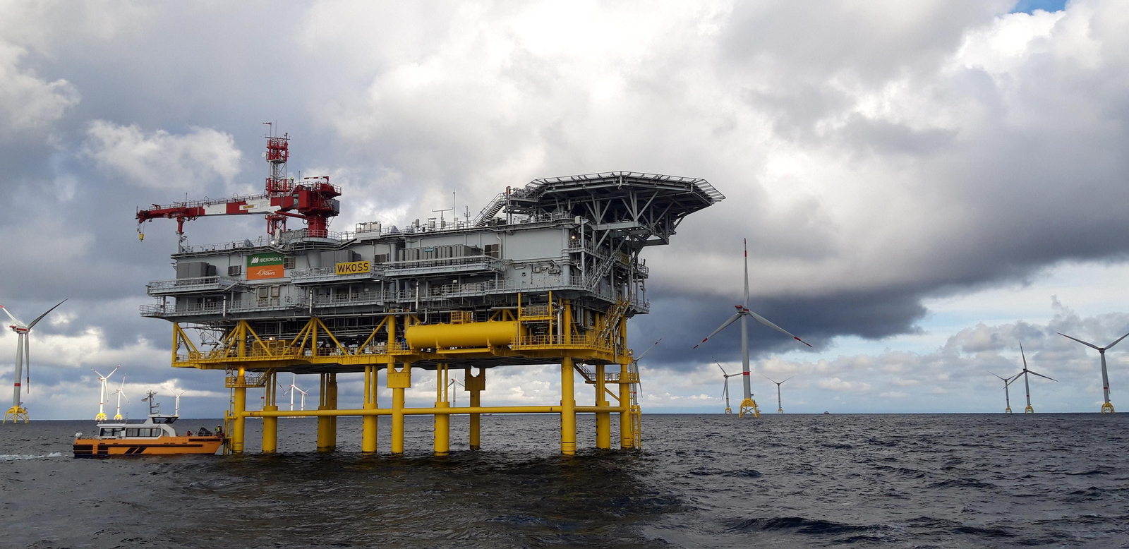 Imágenes del parque eólico marino de 'Wikinger'